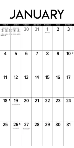 2026 Willow Creek Press Art & Design Monthly Wall Calendar, 12