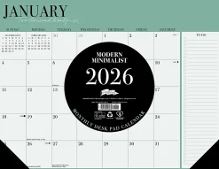 2026 Willow Creek Press Desk Pad Calendar, 22