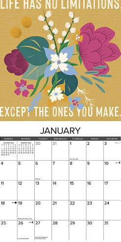 2026 Willow Creek Press Inspirational Monthly Wall Calendar, 12