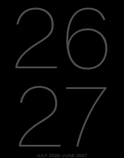 Willow Creek Press Monthly Academic Booklet Planner, 7-1/2" x 9-1/2", Black, July 2026 - June 2027, Total Qty 1