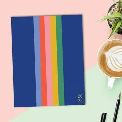 2026 Willow Creek Press Monthly Booklet Planner, 7-1/2" x 9-1/2", Bold Stripe, January To December, 58510