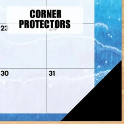 2026 Willow Creek Press Monthly Desk Pad Calendar, 12" x 17", Beaches, January To December, 57070