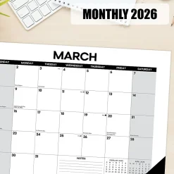 2026 Willow Creek Press Monthly Desk Pad Calendar, 12" x 17", Basic, January To December, 57063