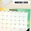 2026 Willow Creek Press Monthly Desk Pad Calendar, 12" x 17", Rainbow Gradient, January To December, 57155