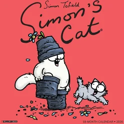 2026 Willow Creek Press Monthly Mini Wall Calendar, 7" x 7", Simon's Cat, January To December, 53751