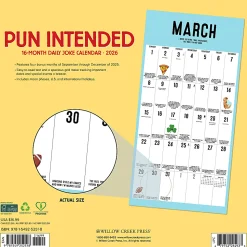 2026 Willow Creek Press Monthly Wall Calendar, 12