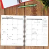 Willow Creek Press 12-Month Undated Budget/Finance Monthly Tracker Planner, 8-1/2" x 11", Black