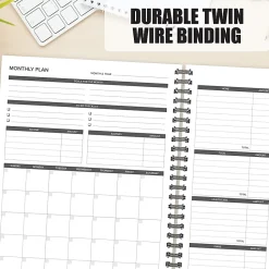 Willow Creek Press 12-Month Undated Budget/Finance Monthly Tracker Planner, 8-1/2