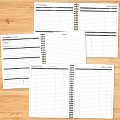 Willow Creek Press 12-Month Undated Budget/Finance Monthly Tracker Planner, 8-1/2