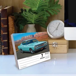 2026 Willow Creek Press Page-A-Day Daily Desk Calendar, 6-1/4" x 5-1/2", American Muscle Cars, January To December, 53904