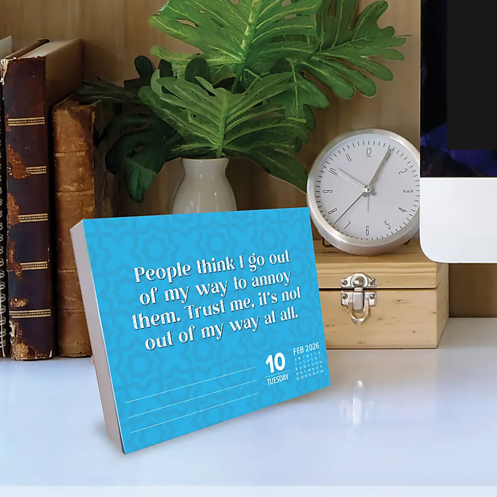 2026 Willow Creek Press Page-A-Day Daily Desk Calendar, 6-1/4" x 5-1/2", Sprinkle Sarcasm Like Confetti, January To December, 54420