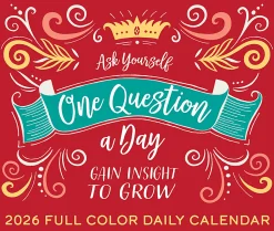 2026 Willow Creek Press Page-A-Day Daily Desk Calendar, 6-1/4" x 5-1/2", One Question A Day, January To December, 54369