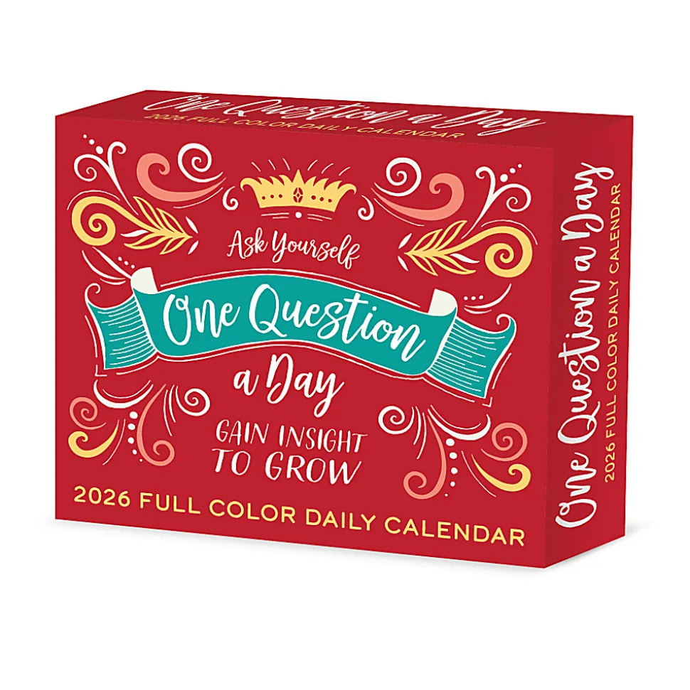 2026 Willow Creek Press Page-A-Day Daily Desk Calendar, 6-1/4" x 5-1/2", One Question A Day, January To December, 54369