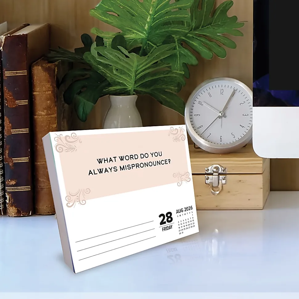 2026 Willow Creek Press Page-A-Day Daily Desk Calendar, 6-1/4" x 5-1/2", One Question A Day, January To December, 54369