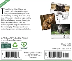 2026 Willow Creek Press Page-A-Day Daily Desk Calendar, 6-1/4" x 5-1/2", Cats, January To December, 54048