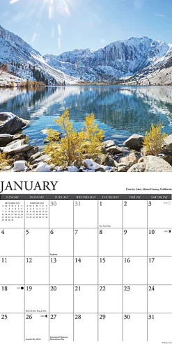 2026 Willow Creek Press Scenic Monthly Wall Calendar, 12