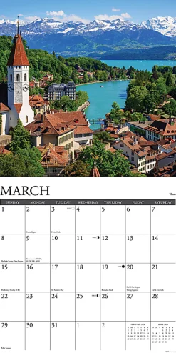 2026 Willow Creek Press Scenic Monthly Wall Calendar, 12