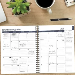 2026 Willow Creek Press Softcover Weekly/Monthly Planner, 6-1/2" x 8-1/2", Happy Stripe, January To December, 56677