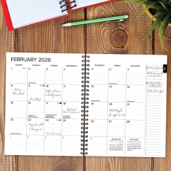 2026 Willow Creek Press Softcover Weekly/Monthly Planner, 6-1/2" x 8-1/2", Basic Black, January To December, 57827