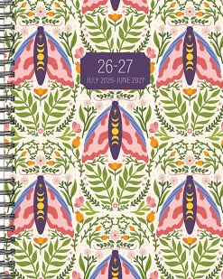 Willow Creek Press Softcover Weekly/Monthly Academic Planner, 6-1/2" x 8-1/2", Verdant Folk, July 2026 - June 2027, Total Qty 1