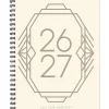 Willow Creek Press Softcover Weekly/Monthly Academic Planner, 8-1/2" x 11", Champagne Crest, July 2026 - June 2027, Total Qty 1