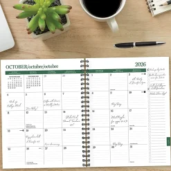 Willow Creek Press Softcover Weekly/Monthly Academic Planner, 8-1/2" x 11", Wild Garden Glow, July 2026-June 2027, Total Qty 1