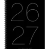 Willow Creek Press Softcover Weekly/Monthly Academic Planner, 8-1/2" x 11", Black, July 2026 - June 2027, Total Qty 1