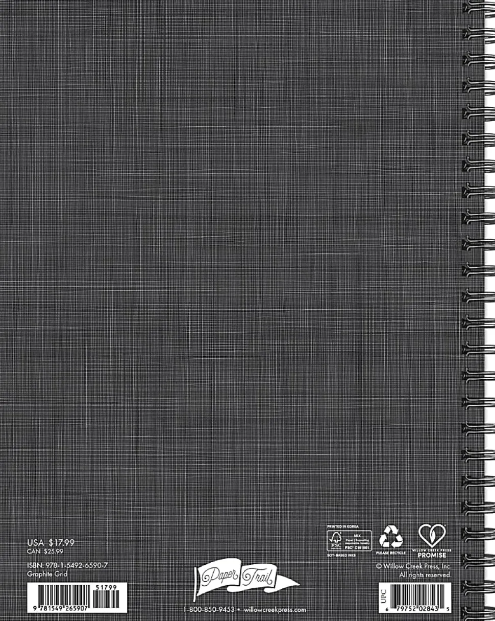 Willow Creek Press Softcover Weekly/Monthly Academic Planner, 8-1/2" x 6-1/2", Black, July 2026 - June 2027, Total Qty 1