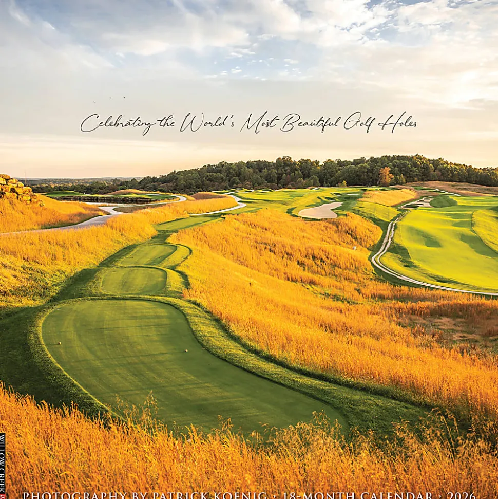 2026 Willow Creek Press Sports Monthly Wall Calendar, 12" x 12", Golf, January To December, 55816