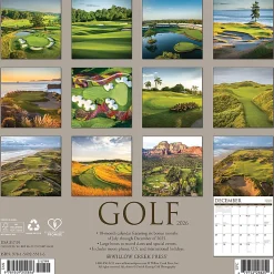 2026 Willow Creek Press Sports Monthly Wall Calendar, 12