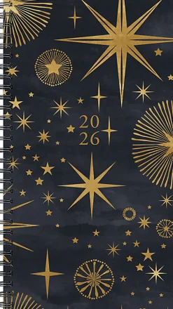 2026 Willow Creek Press Weekly/Monthly Spiral Pocket Planner, 3-1/2" x 6-1/2", Celestial, January To December, 57322