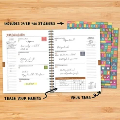 2026 Willow Creek Press Weekly/Monthly Softcover Planner, 8-1/2" x 11", Super Stripe, January To December, 57384