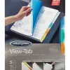 Wilson Jones® View-Tab® Transparent Dividers, 5-Tab, Square, Multicolor, Pack Of 5 Sets
