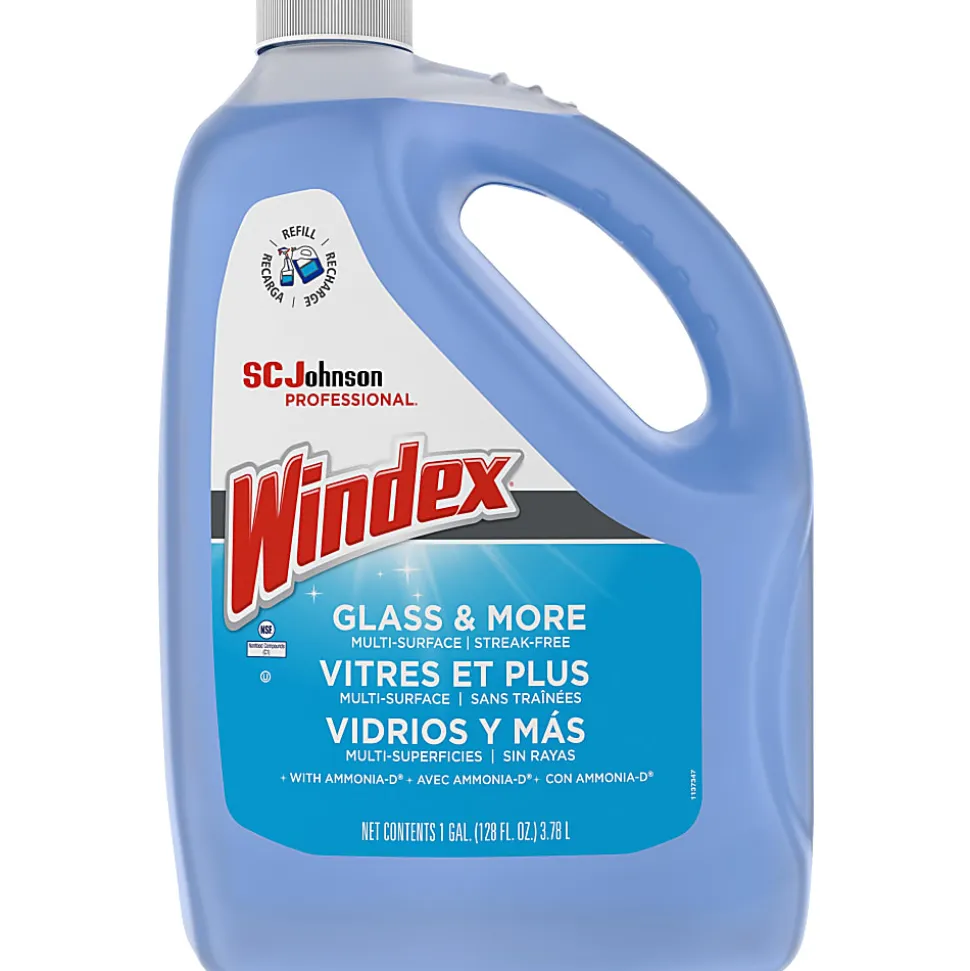 Windex® Glass Cleaner With Ammonia-D®, 128 Oz Bottle