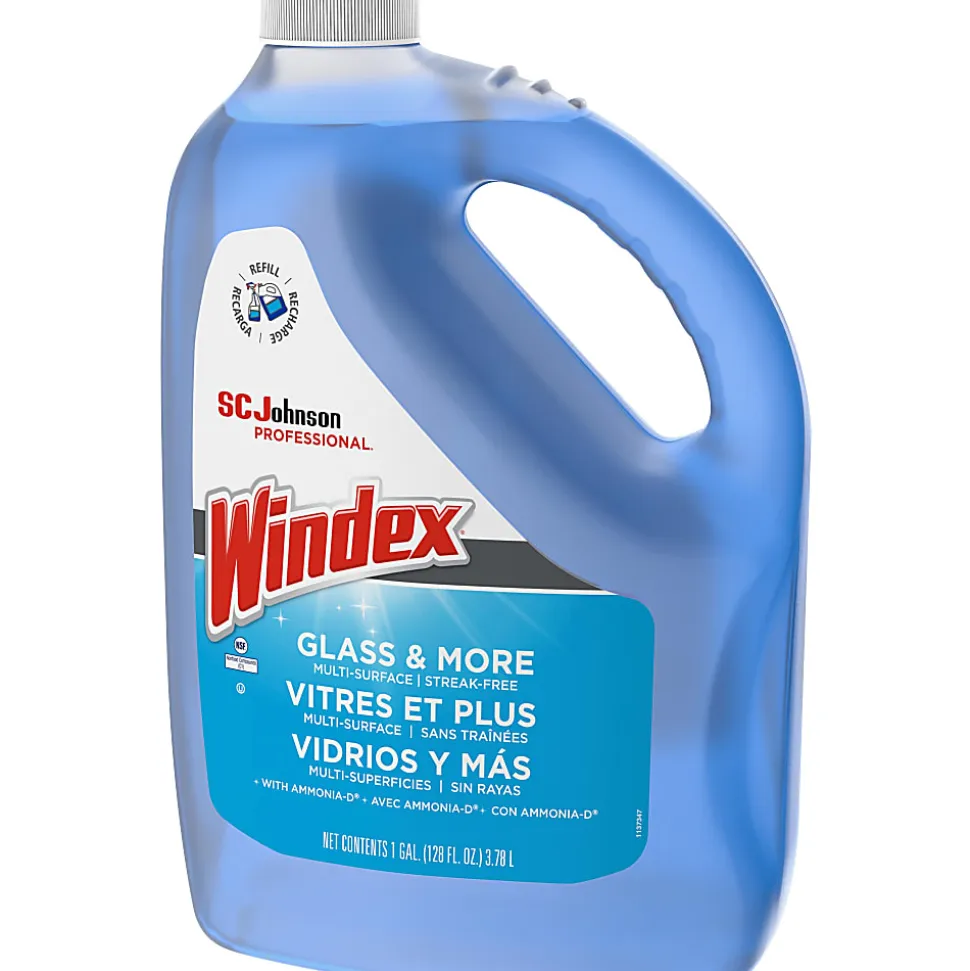 Windex® Glass Cleaner With Ammonia-D®, 128 Oz Bottle