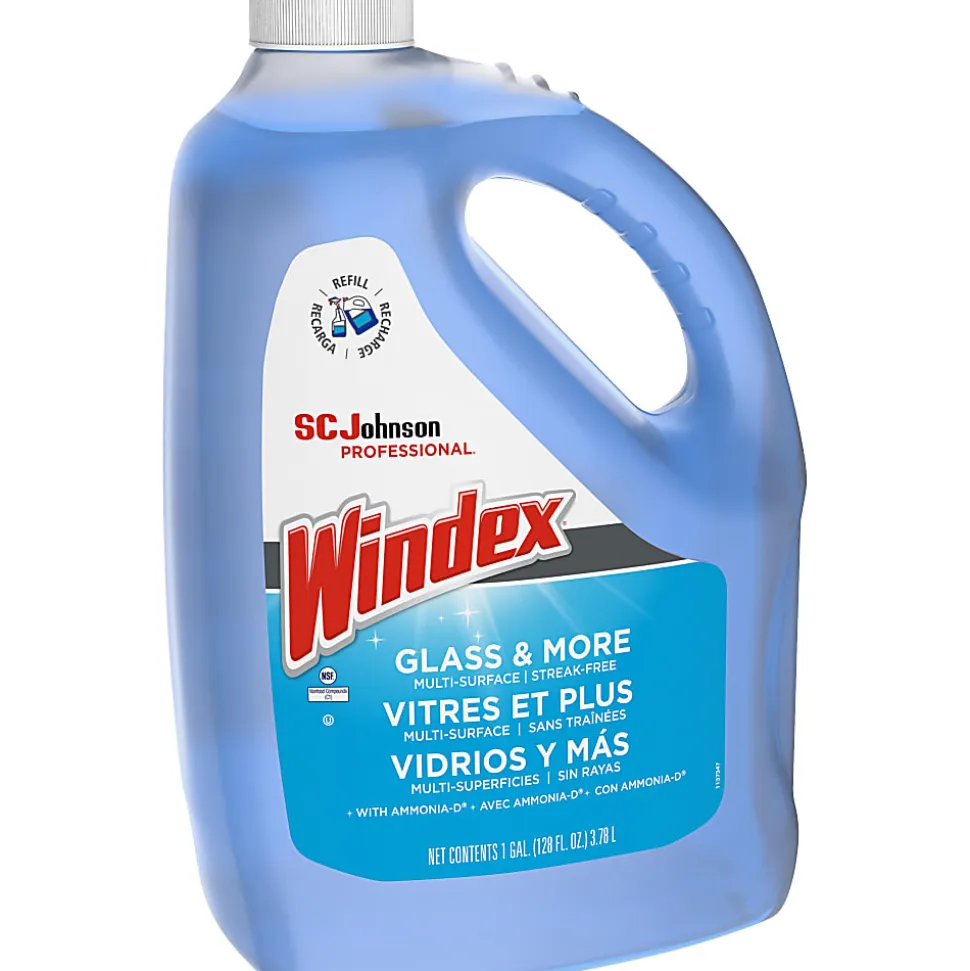 Windex® Glass Cleaner With Ammonia-D®, 128 Oz Bottle