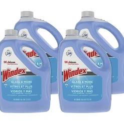 Windex® Glass & Multi-Surface Cleaner, 128 Oz Bottle, Case Of 4