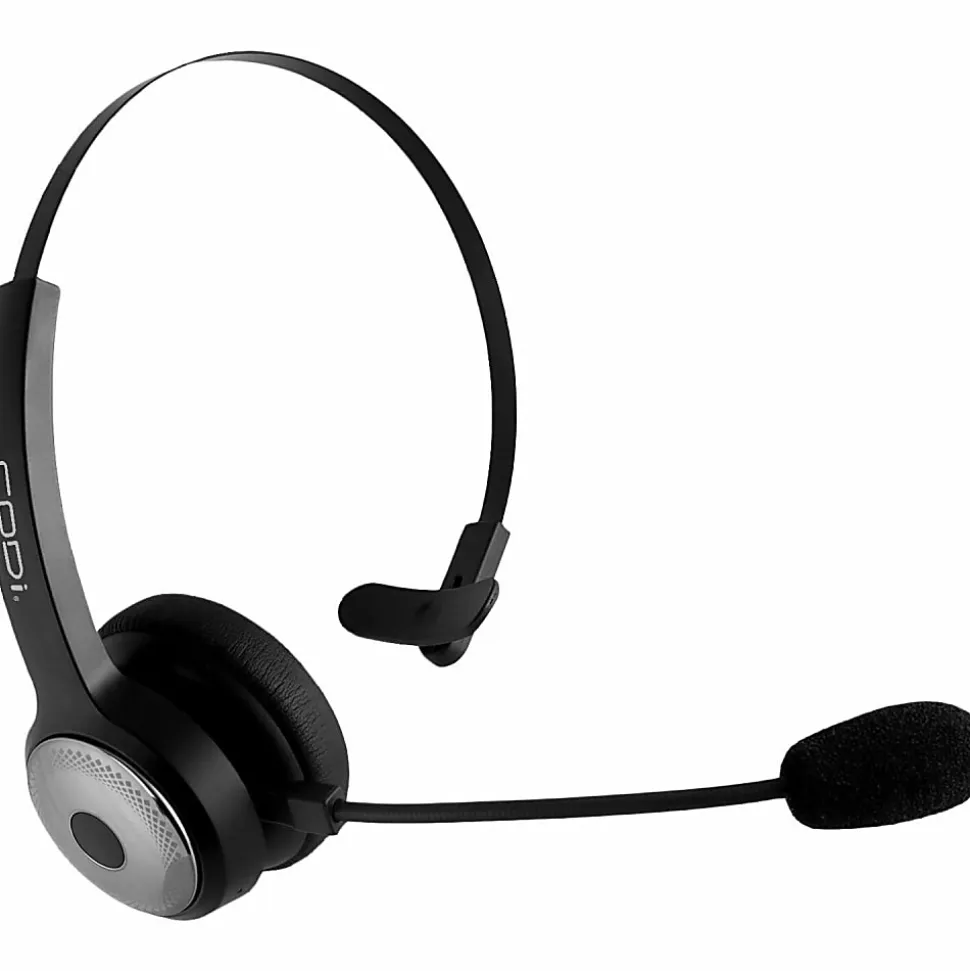 Wireless Headset with Integrated AI Noise-Cancelling Microphone - Stereo - Wireless - Bluetooth - 32.8 ft - Over-the-head - Binaural - Noise Canceling