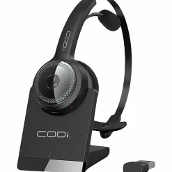 Wireless Headset with Integrated AI Noise-Cancelling Microphone - Stereo - Wireless - Bluetooth - 32.8 ft - Over-the-head - Binaural - Noise Canceling