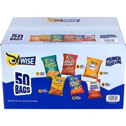 Wise Foods Grab & Snack Variety Pack, Pack Of 50 Bags