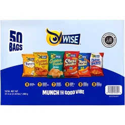 Wise Foods Grab & Snack Variety Pack, Pack Of 50 Bags