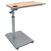 WiseLift Height-Adjustable Mobile Table Workstation, 28"H x 31-1/2"W x 15-3/4"D, Wood