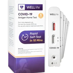 Wondfo WELL life™ COVID-19 Antigen Home Tests, Pack Of 5 Tests