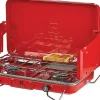 Woods Outbound Portable Gas Grill, 3-1/2”H x 18-1/2”W x 11”D, Red