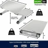 WorkEZ Adjustable-Height Tilt Ergonomic Computer Keyboard Stand Riser,  Silver