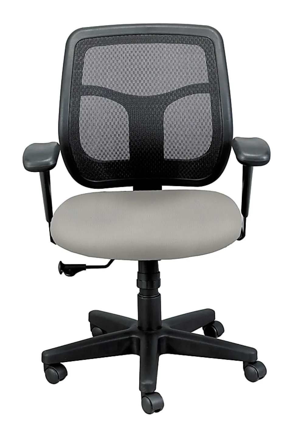 WorkPro® Apollo MT9400 Ergonomic Low-Back Task Chair With Antimicrobial Vinyl, Gray/Black
