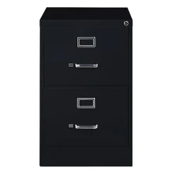 WorkPro® 26-1/2"D Vertical 2-Drawer Legal-Size File Cabinet, Black