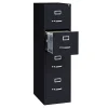 WorkPro 22"D Vertical 4-Drawer Letter-Size File Cabinet, Metal, Black