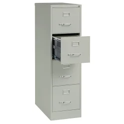 WorkPro® 26-1/2"D Vertical 4-Drawer Letter-Size File Cabinet, Light Gray
