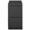 WorkPro 20"D Vertical 2-Drawer Letter-Size Mobile Pedestal File Cabinet, Charcoal